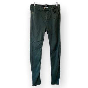 Replay Jeans Skinny Denim Stretch Dark Green Colored Size 29